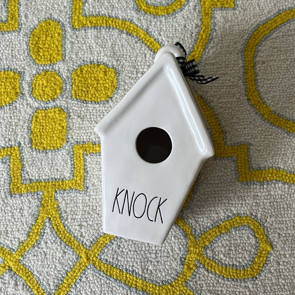 NWT 2020 Rae Dunn KNOCK Birdhouse